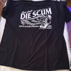 Born Scum Black Graphic T-Shirt